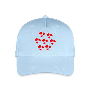 Cœurs abstraits pour occasions romantiques - Casquette de baseball bio Enfant - bleu clair - Devant