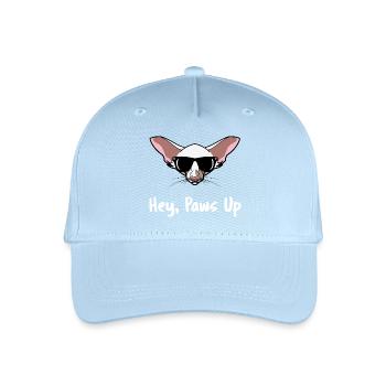 Orientalische Kurzhaar-Katzengesicht süße Haustierkunst - Kinder Bio Basecap - Hellblau - Vorne