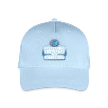 Neon Nostalgia: Preserving Yesterday - Organic Kids’ Baseball Cap - light blue - Front