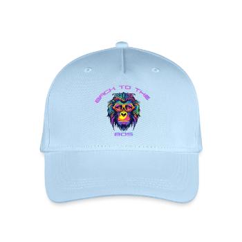 Psychedelischer Gorilla mit Sonnenbrille - Kinder Bio Basecap - Hellblau - Vorne
