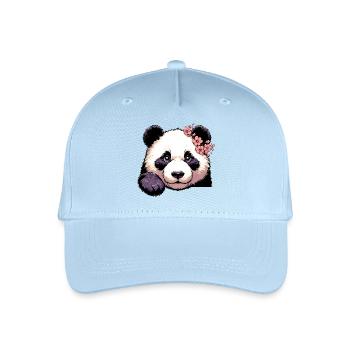 Panda - Kinder Bio Basecap - Hellblau - Vorne