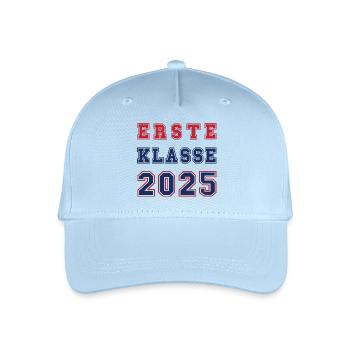 ERSTE KLASSE 2025 - Erstklässler Einschulung - Kinder Bio Basecap - Hellblau - Vorne