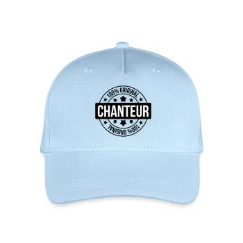 Chanteur – musique scène passion voix performance  - Casquette de baseball bio Enfant - bleu clair - Devant