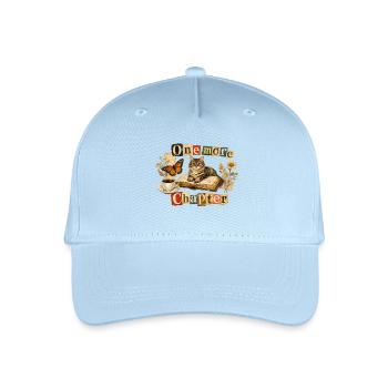 Un dernier chapitre - Chat de lecture douillet - Casquette de baseball bio Enfant - bleu clair - Devant