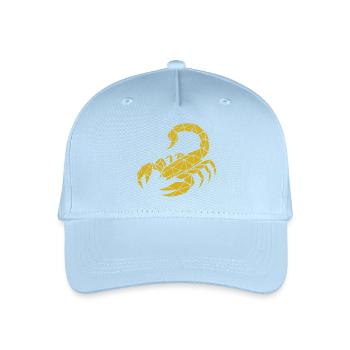 Scorpio – Power & Mystery - Organic Kids’ Baseball Cap - light blue - Front