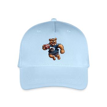 Joueur de rugby Bear - Casquette de baseball bio Enfant - bleu clair - Devant