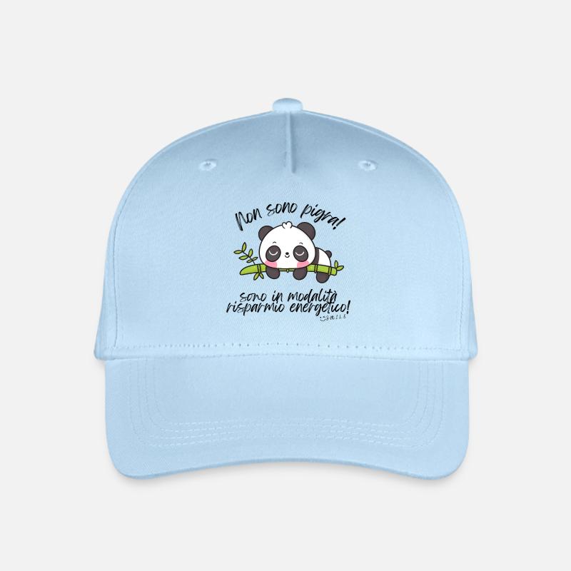 Ich bin nicht faul - Kinder Bio Basecap - Hellblau