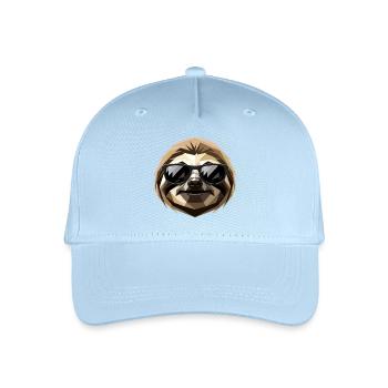 Sloth Morning Grouch Lazy Cute Sloths - Organic Kids’ Baseball Cap - light blue - Front
