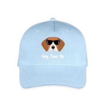 Beagle Dog liebt bunte Pop-Art-Porträts - Kinder Bio Basecap - Hellblau - Vorne