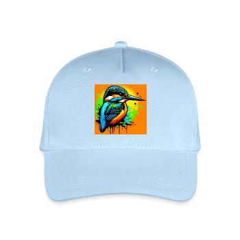 Eisvogel - Kinder Bio Basecap - Hellblau - Vorne