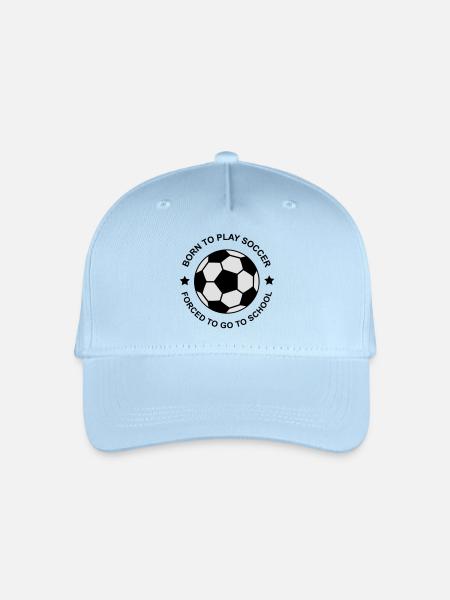 soccer - Casquette de baseball bio Enfant - bleu clair - Devant