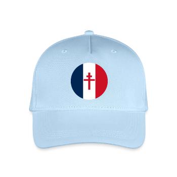 blason gratuit en france croix de lorraine - Casquette de baseball bio Enfant - bleu clair - Devant