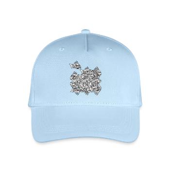 Escher Fish style I noir et blanc - Casquette de baseball bio Enfant - bleu clair - Devant