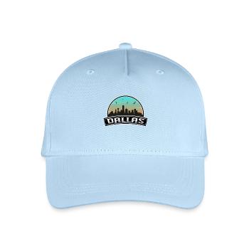 Dallas Texas USA Skyline Souvenir - Organic Kids’ Baseball Cap - light blue - Front