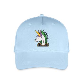 Einhorn Punk - Kinder Bio Basecap - Hellblau - Vorne