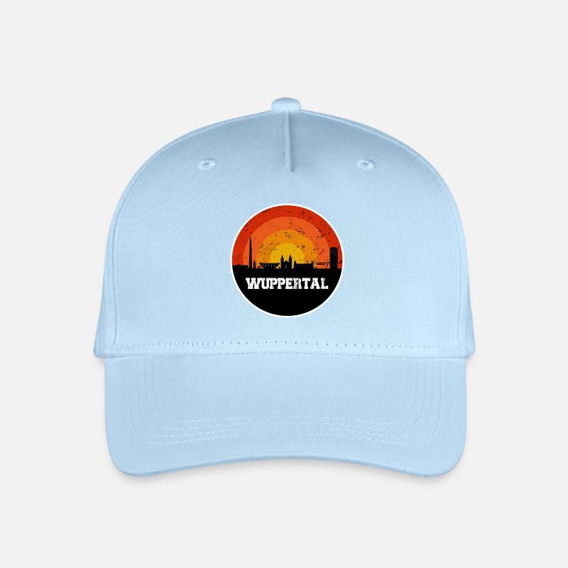 Wuppertal Skyline - Kinder Bio Basecap - Hellblau