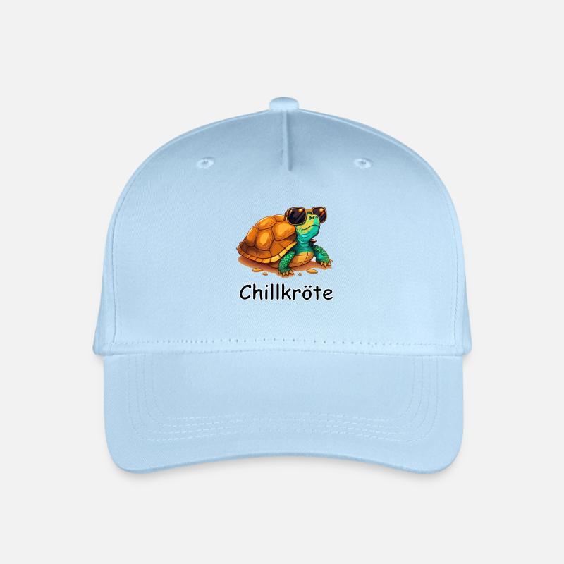 Chillkröte - Kinder Bio Basecap - Hellblau