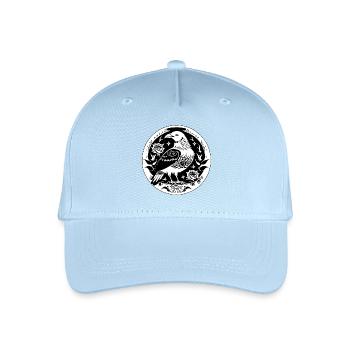Goth Crow - Organic Kids’ Baseball Cap - light blue - Front