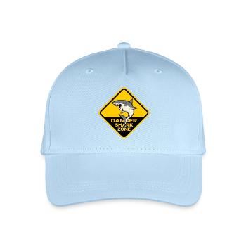 Gefahren-Hai-Zone - Kinder Bio Basecap - Hellblau - Vorne