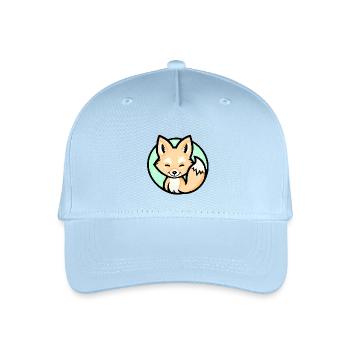 Kleiner Fuchs (Bunt) - Kinder Bio Basecap - Hellblau - Vorne