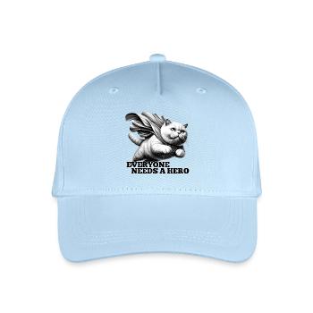 Super Cat Superhero BKH White British Shorthair - Organic Kids’ Baseball Cap - light blue - Front