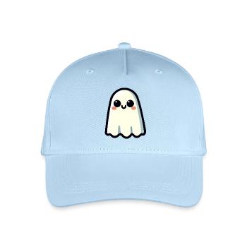 Ghoulishly Cute: The Friendly Phantom - Organic Kids’ Baseball Cap - light blue - Front