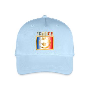 FRANKREICH FUSSBALL - Kinder Bio Basecap - Hellblau - Vorne