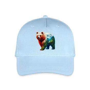 Ours - Casquette de baseball bio Enfant - bleu clair - Devant