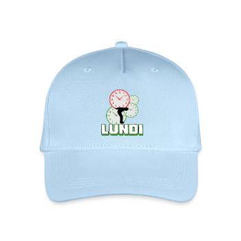 Monday - Organic Kids’ Baseball Cap - light blue - Front
