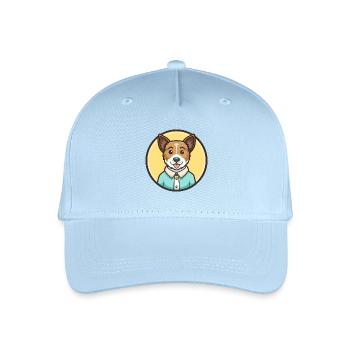 Teddy Roosevelt Terrier Hunderasse Karikatur Kawaii - Kinder Bio Basecap - Hellblau - Vorne