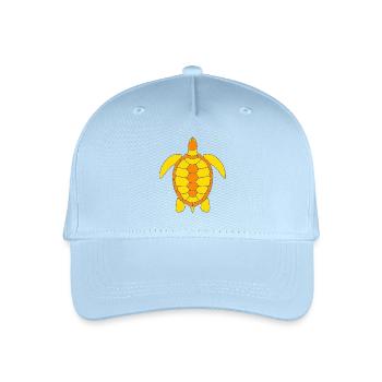 TURTLE - Organic Kids’ Baseball Cap - light blue - Front