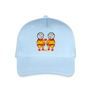 VOLLEY-BALL AU POULET RÔTI DE NOËL - Casquette de baseball bio Enfant - bleu clair - Devant