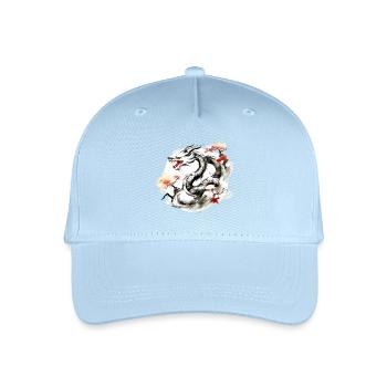 Chinesisches Sternzeichen Drache - Kinder Bio Basecap - Hellblau - Vorne