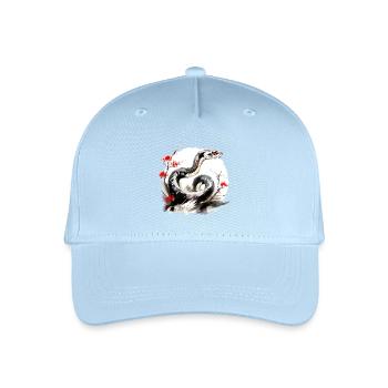 Chinesisches Sternzeichen Schlange - Kinder Bio Basecap - Hellblau - Vorne