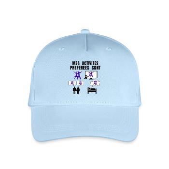 DANCE - MY FAVOURITE THINGS TO DO - Organic Kids’ Baseball Cap - light blue - Front