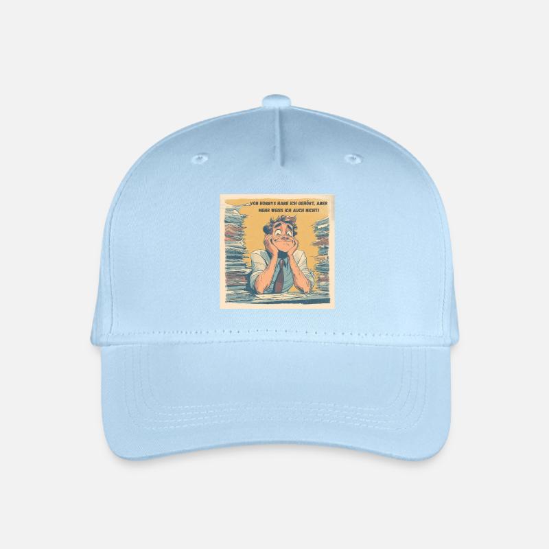 Im Hamsterrad mit Anzug - Kinder Bio Basecap - Hellblau