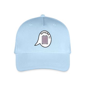 OÙ SUITCASE HOLIDAY - Casquette de baseball bio Enfant - bleu clair - Devant