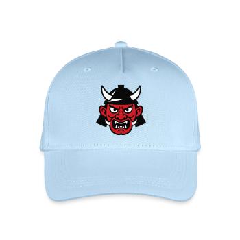 Samurai Devil - Organic Kids’ Baseball Cap - light blue - Front