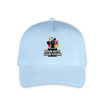 Your Vote Your Future - Kinder Bio Basecap - Hellblau - Vorne
