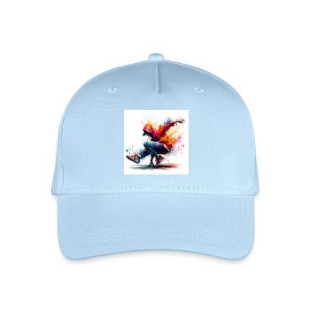 Danse urbaine au style dynamique - Casquette de baseball bio Enfant - bleu clair - Devant