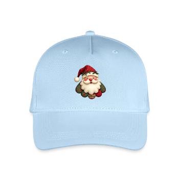 Kuscheliger Weihnachtsmann - Kinder Bio Basecap - Hellblau - Vorne