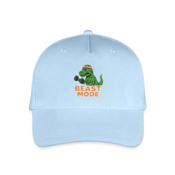 Dino Strength Training Fashion - Organic Kids’ Baseball Cap - light blue - Front