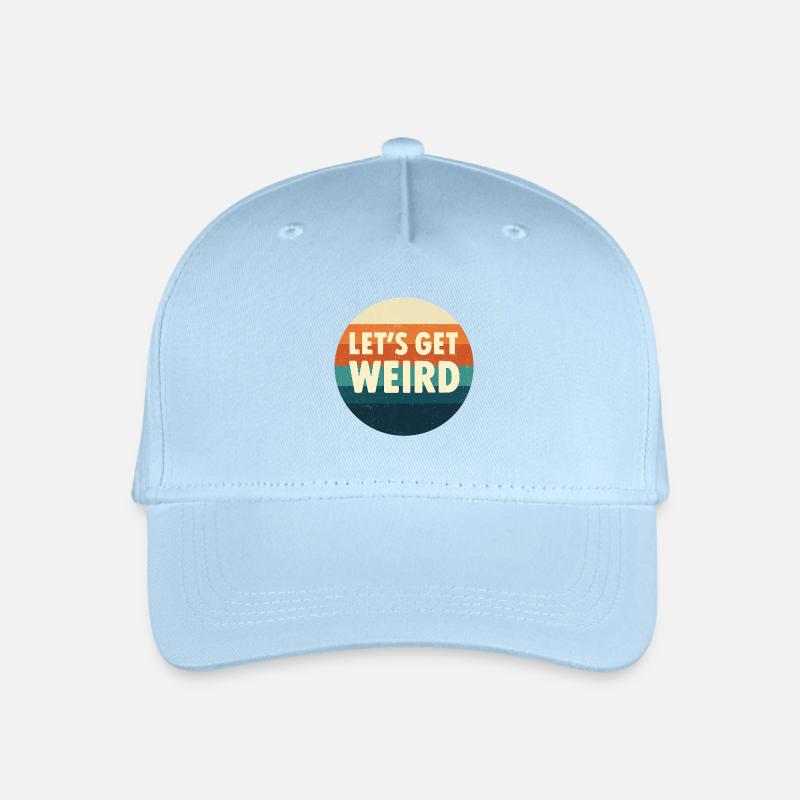 Let's Get Weird Retro Kreis - Kinder Bio Basecap - Hellblau