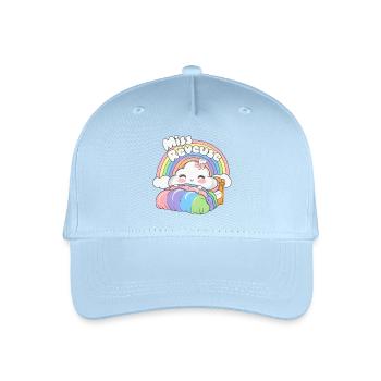 Miss Rêveuse Enfance Poétique et Imagination - Casquette de baseball bio Enfant - bleu clair - Devant