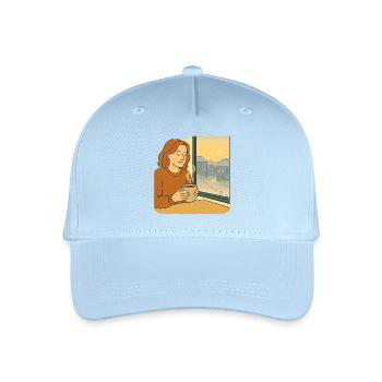 Fenster früher Morgen Wärme - Kinder Bio Basecap - Hellblau - Vorne