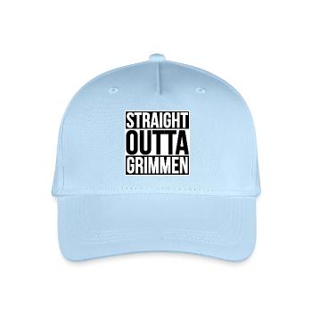STRAIGHT OUTTA GRIMMEN - Organic Kids’ Baseball Cap - light blue - Front