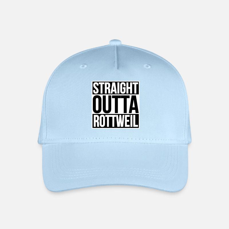 STRAIGHT OUTTA ROTTWEIL - Kinder Bio Basecap - Hellblau