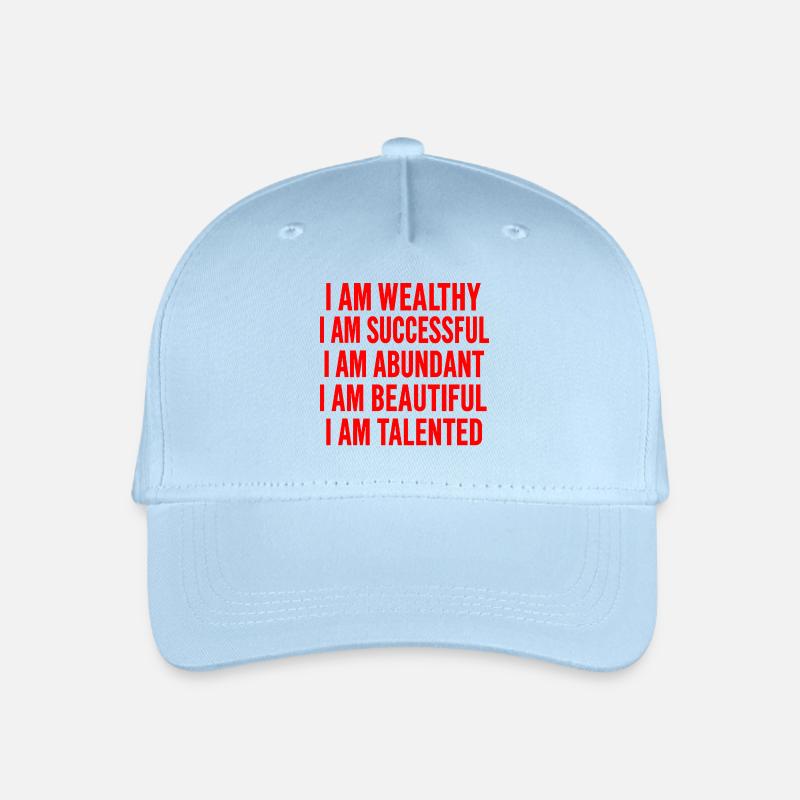 Du bist erstaunlich - Affirmationen - Kinder Bio Basecap - Hellblau