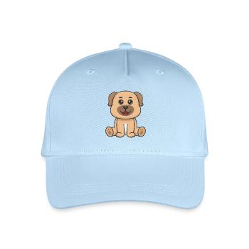 Süßer Hund - Kinder Bio Basecap - Hellblau - Vorne