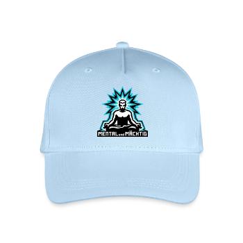 Mental und Mächtig man - Organic Kids’ Baseball Cap - light blue - Front